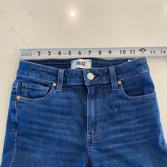 Paige Colette‎ Crop Flare Jeans in Mai Tai size 24 - Image 9