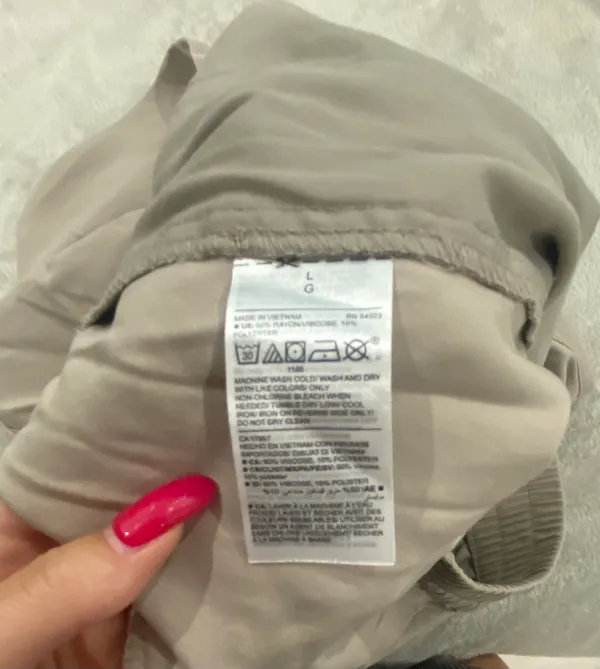 Nwt High-Waisted Twill Jogger Pants Size Large - Image 13