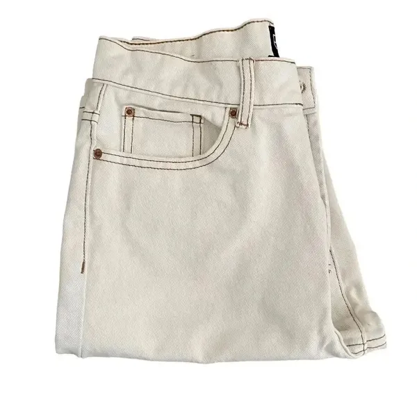 BDG Urban Outfitters Loose Straight Unisex White Jeans SZ 26 - Image 8