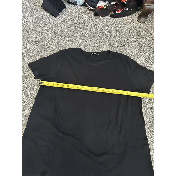 Zara black short-sleeve crew neck t-shirt L - Image 5