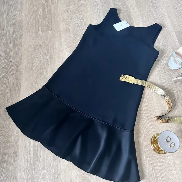 NWT Theory Flirty Flare Dress V-shaped Cutout Back, Cocktail Evening Dress - Image 7