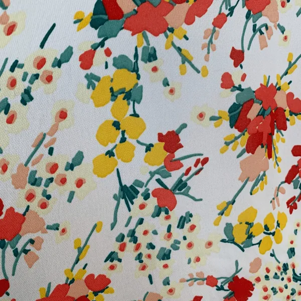 Zara‎ Basic Top Floral Chiffon Blouse Open Back Deep Vneck Flowy Boho Spring XS - Image 11