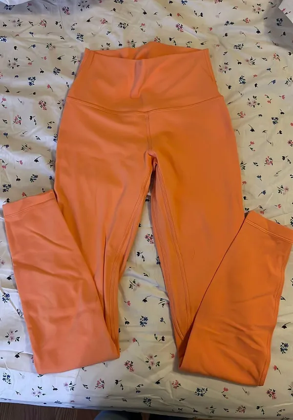 Neon Coral Leggings - Image 2