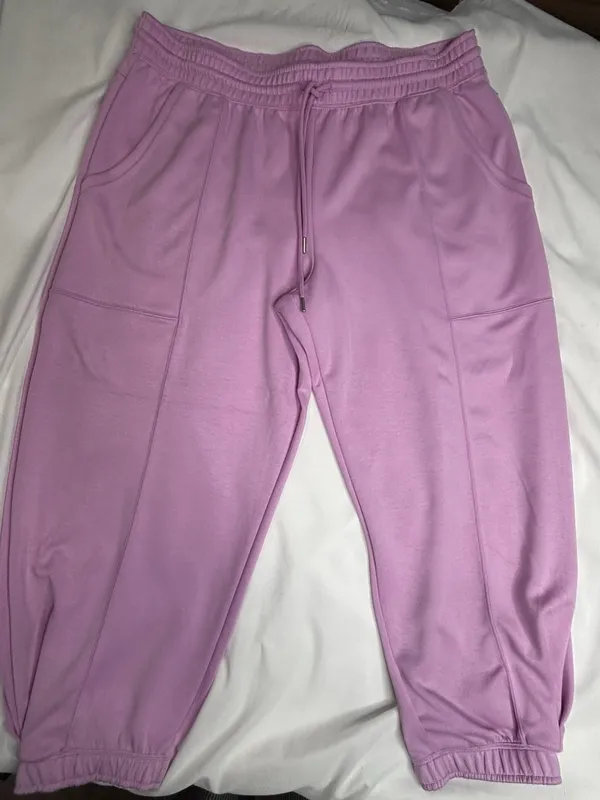 Scoop Women's Purple Drawstring Jogger Sweatpants Size XXL 20 - Image 2