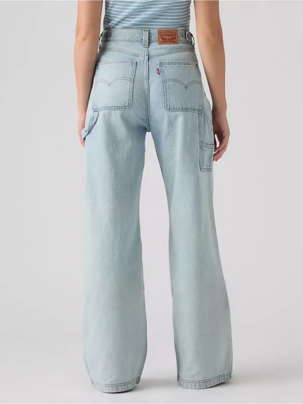 Levi's Women's Wide-Leg Carpenter Jeans Sz 25x31 Light Wash - Image 2