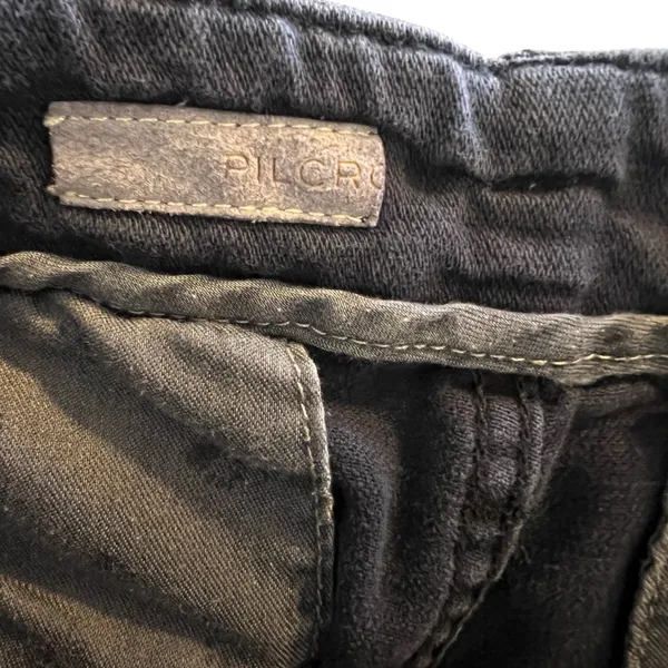 PILCRO THE LETTERPRESS Wide Leg Blue Pants Exposed Buttons Women’s Size 28 - Image 7