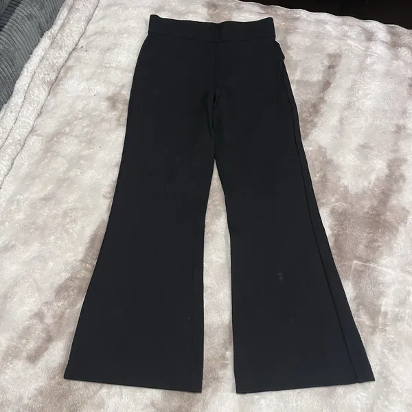 SPANX Super Smooth Perfect Fit Ponte Wide Leg Pants Black Size S Petite 23” Long - Image 2