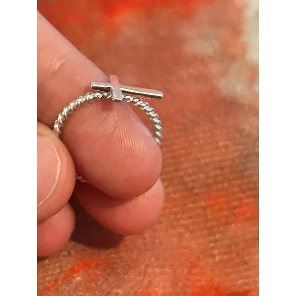 C70 size 5 925 sterling silver ring - Image 4