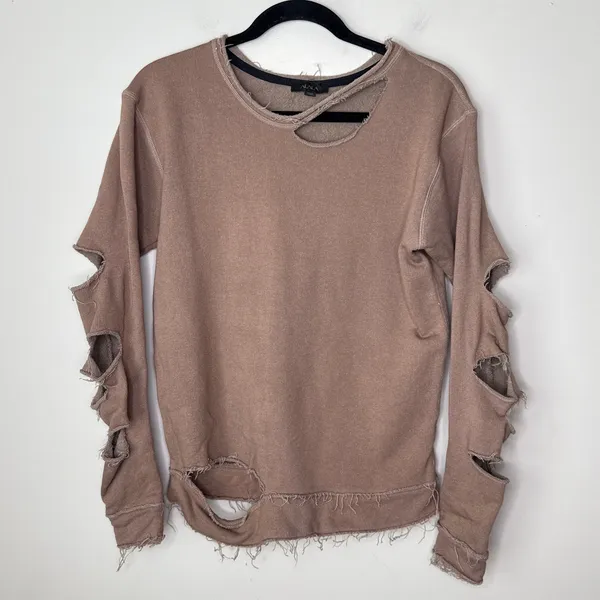 Alala Cypher Sweatshirt‎ Distressed Size XS Style #ALALA30084 Lightweight Fleece - Image 8
