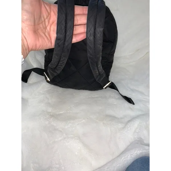 Kate Spade Quilted Nylon‎ Backpack Black Adjustable Straps Women's Bag - Image 5