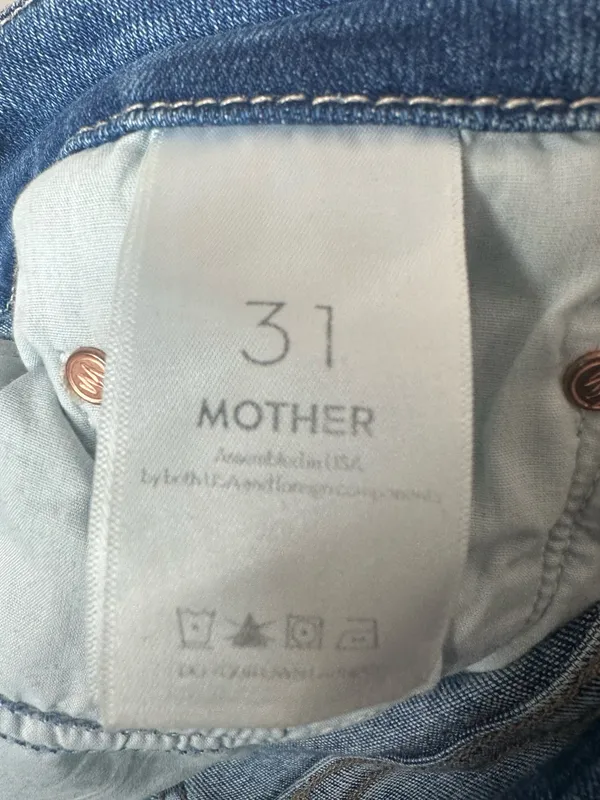 Mother High Waisted Looker Ankle Jeans Size 31 - Image 9