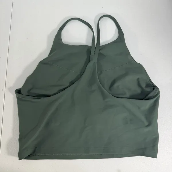 Old Navy XL X Large‎ Light Support PowerSoft Longline Sports Bra Green Stretch - Image 4