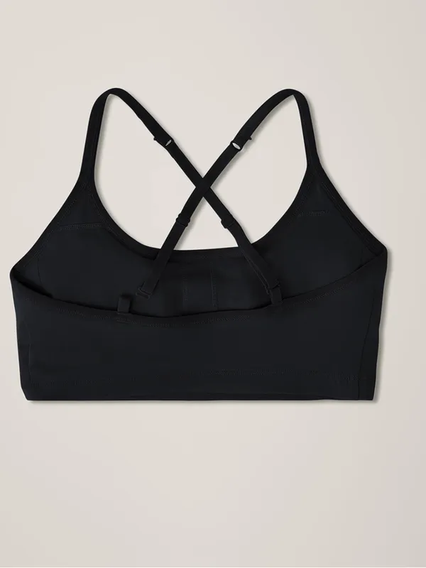 NWOT - pact Women's Black Everyday Strappy Scoop organic cotton Bralette S - Image 3