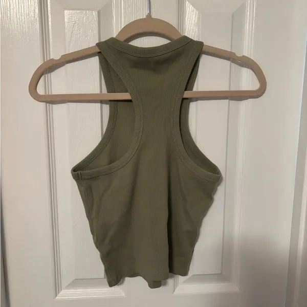 Abercrombie & Fitch Essential High-Neck Rib Tank size small - Image 3