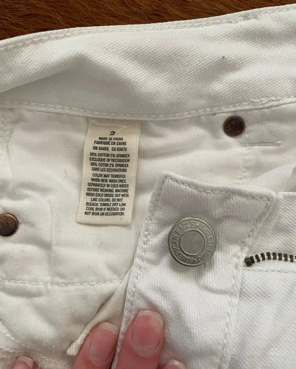 White  Boho Shorts - Image 5