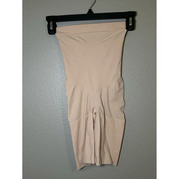SPANX Seamless Power Nude High Waisted Mid Thigh Shapewear Shorts Women’s Size M - Image 2