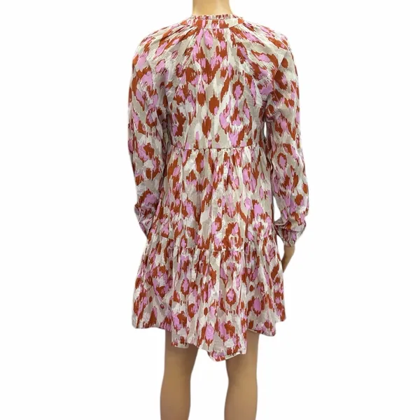 Jessica Simpson Cotton Boho Peasant Mini Dress Womens Medium - Image 2
