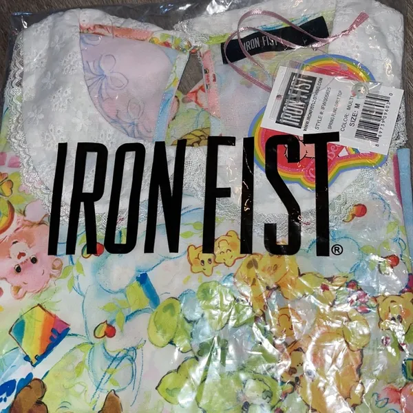 Iron Fist Care Bears Spring Fling Girly Top Size Medium - Image 8