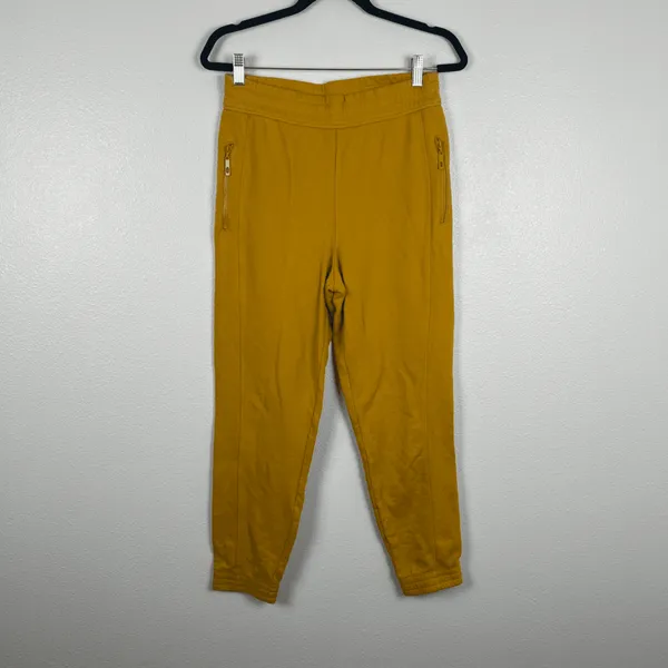 Fabletics Women's Eco Conscious Slim Sweatpant‎ Mustard Sz M - Image 2