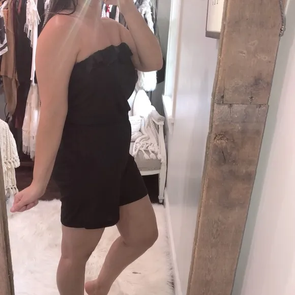 Ashley Stewart size 1X black strapless romper - Image 2