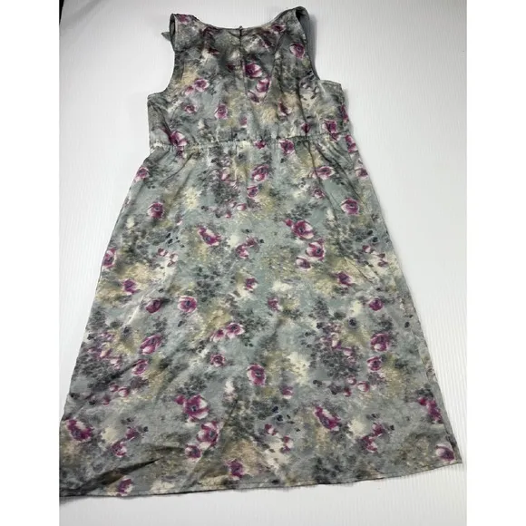 Ann Taylor‎ LOFT Floral Ruffle Dress Sleeveless Casual Party Dress Size 4 - Image 5