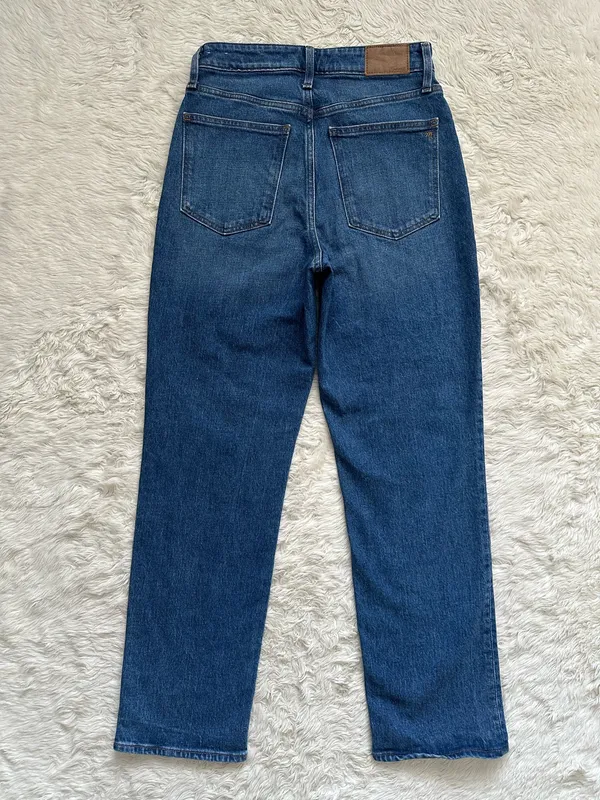 Madewell Jeans The Curvy Perfect Vintage Straight Jean in Mayfield Wash Sz 28 - Image 6