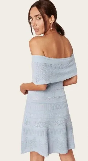 Anthropologie Foxiedox Bardot Dress in Baby Blue - Image 2