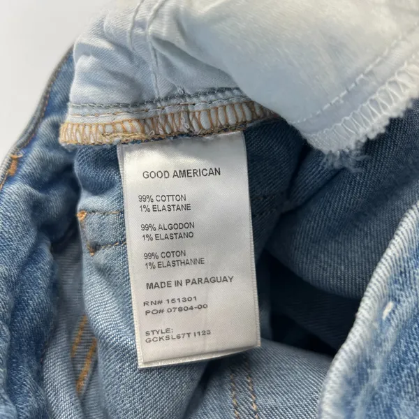 Good American Good Jeans Womens 6 Blue‎ Medium Wash Denim High Rise Distressed - Image 14