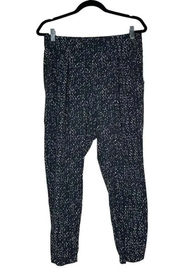 Lululemon Jogger Butterfly Texture Black White Size 8 - Image 5