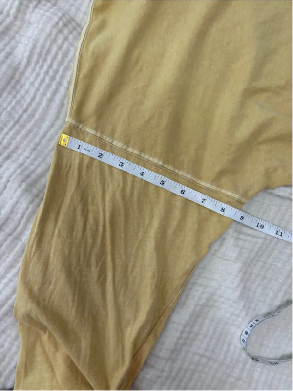 Women's We The Free Long Sleeve Tee, Size M, Yellow Cotton - Image 7