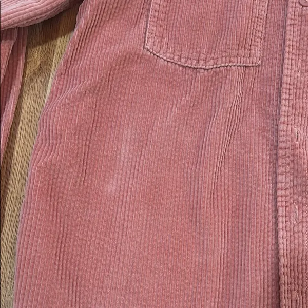 American Eagle Corduroy Button Down Shirt in Pink - Image 7