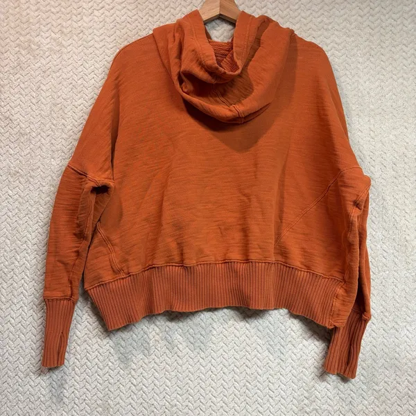 FP Movement Honey Dove‎ Orange Relaxed Oversized Pullover Hooded Sweatshirt - Image 7