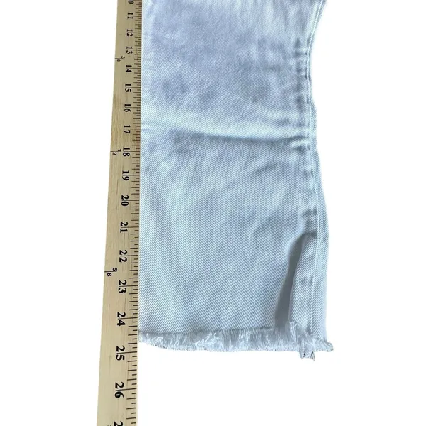 NWT Good American Size 10‎ White Good Boy Button Fly Cropped Jeans Altered #J9-5 - Image 11