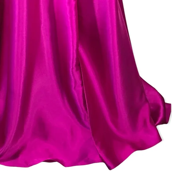 Mori Lee Fuchsia Embellished 2 Piece Prom Dress Size 10 Halter Gown - Image 13