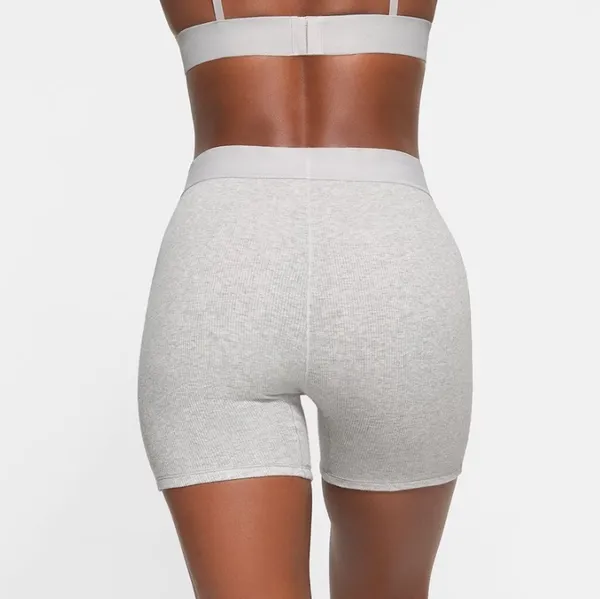 Skims Cotton Rib Boxer Shorts - Image 2