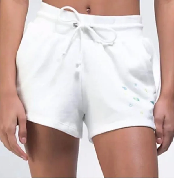 Champion White Reverse Weave Sweat Shorts Size Large Fleece - Image 2