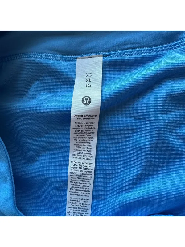 Lululemon Speed Up Short High Rise 4” Mesh Vent Ocean Wave Size XL/Size 12 NWT - Image 5