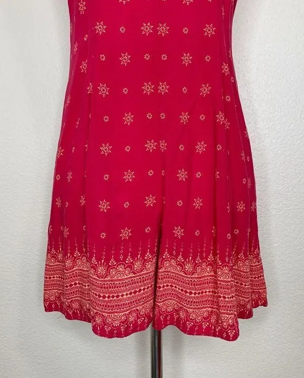 NWOT Mudd Women’s Size Large Red Floral Romper - Image 8