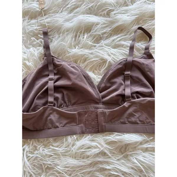 Skims Fits Everybody Crossover Bralette Umber Size 3X - Image 8