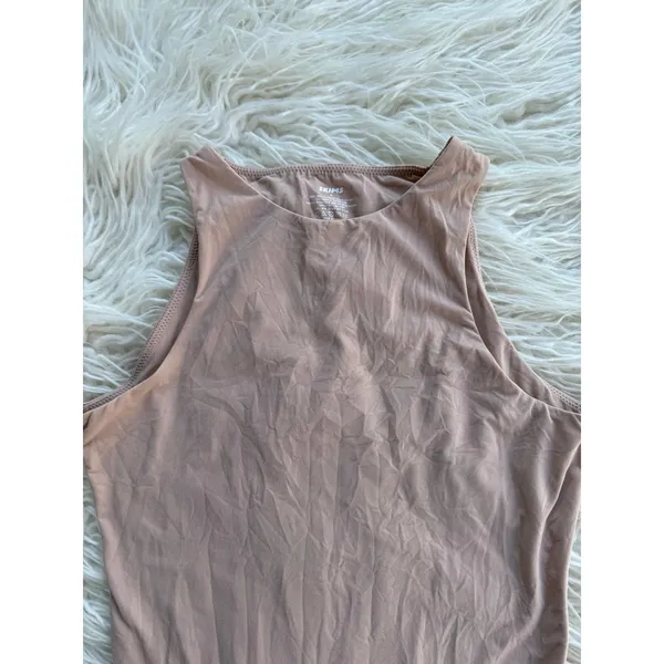 Skims Fits Everybody High Neck Bodysuit Mica Size Medium - Image 3