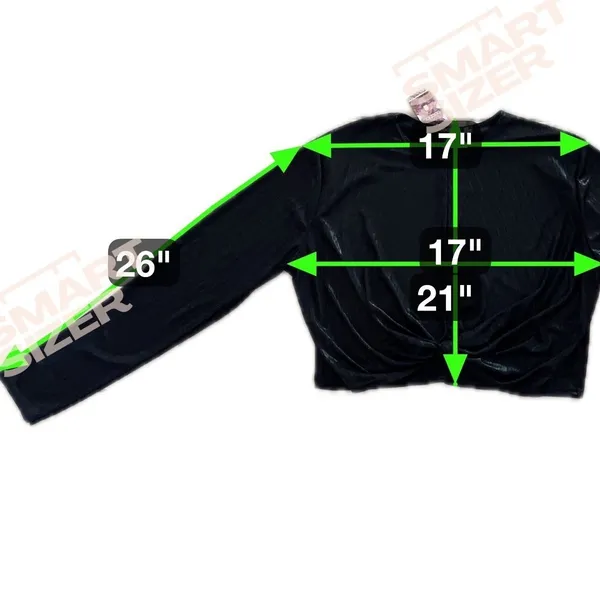 Boohoo Black Laney Twist Front Crop Top XL Grunge Fairycore Y2K Whimsigoth Indie - Image 6
