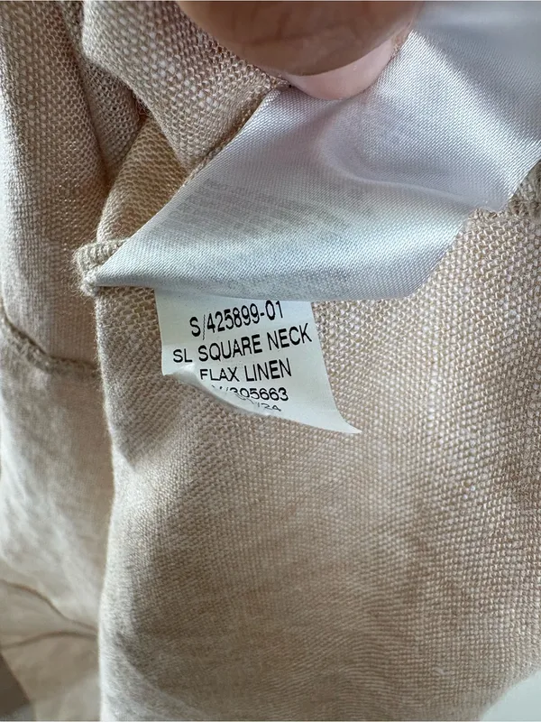 Old Navy Sleeveless Flax Linen-Blend Midi Dress Women's Size Large Tan/Beige - Image 9