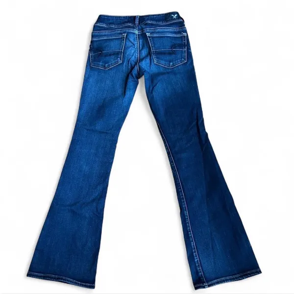 American Eagle Outfitters Deep Blue Flare Jeans - Image 2
