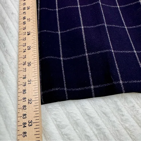 Express Editor women’s size 6R dress pants black with white plaid - Image 10