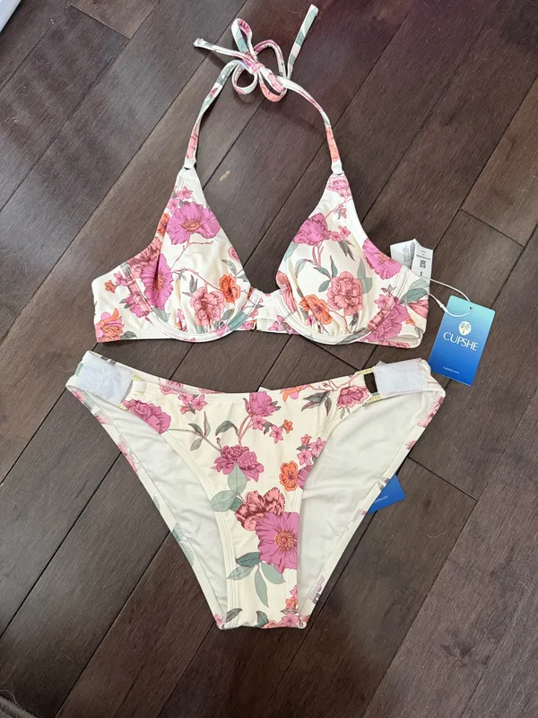 Cupshe Bikini Set Floral - Image 2