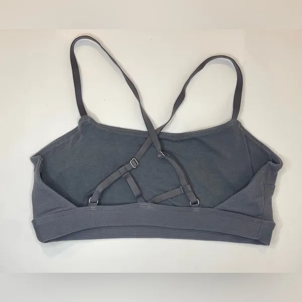 Abercrombie‎ & Fitch Women's Charcoal Bralette Size M - Image 3