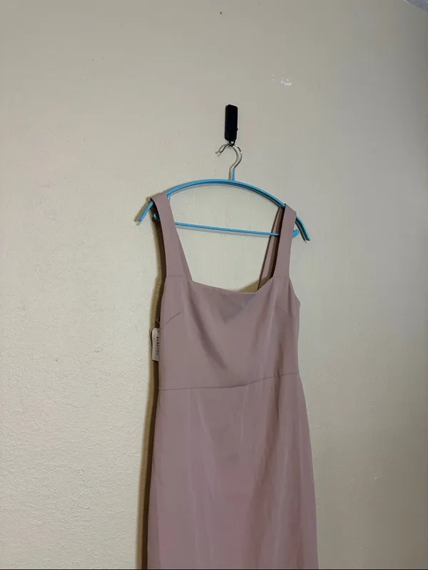 Aritzia BABATON ‎ 90s mini dress Fawn Pink Size 4 NWT - Image 4