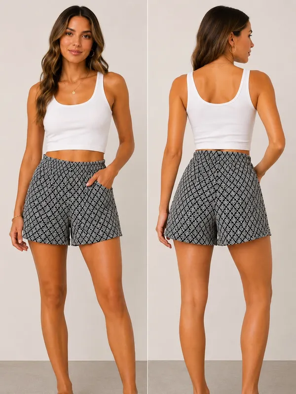 Old Navy Black and White‎  Shorts - Image 4