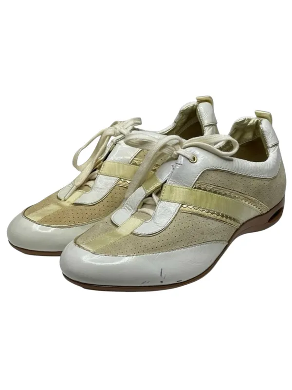 Cole Haan 𖦹 Chelsea Athleisure Patent Leather Sneakers 𖦹 White Gold 𖦹 7B 𖦹 - Image 9