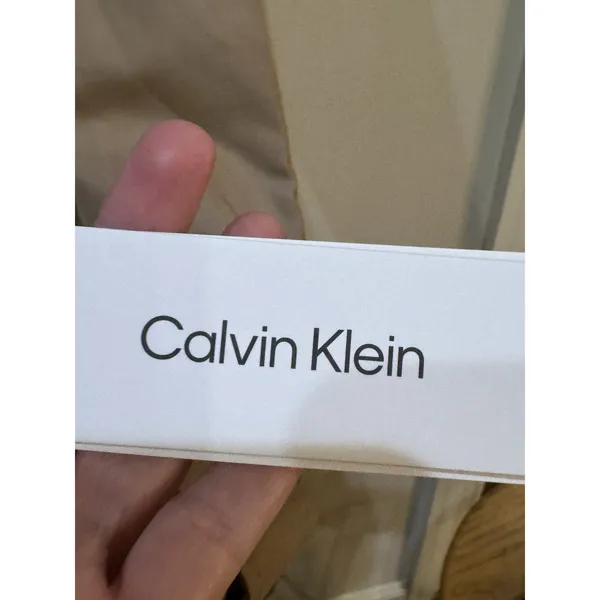 Calvin Klein Water Resistant A-Line Trench Coat Tan Size Small Hooded - Image 9